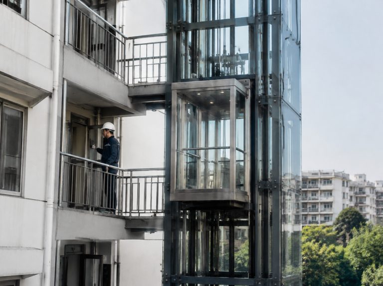 赣州旧楼加建观光电梯